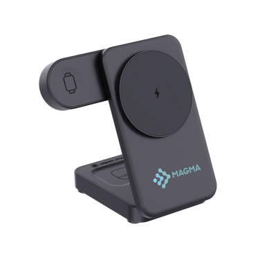 Logotrade werbemittel das Foto: Urban Vitamin Arcadia 15W 3in1 Magnet-Charger aus RCS rABS