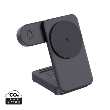 Logotrade werbemittel das Foto: Urban Vitamin Arcadia 15W 3in1 Magnet-Charger aus RCS rABS