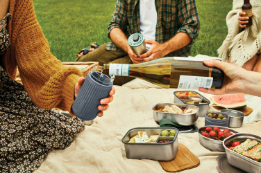 Logotrade Logogeschenke das Foto: Black+Blum Glas-Reisebecher 340ml