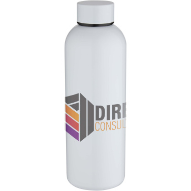 Logotrade Geschäftsgeschenke das Foto: Spring 750 ml RCS-zertifizierte einwandige Sublimation Trinkflasche aus recyceltem Edelstahl