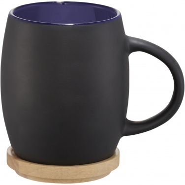 Logotrade corporate gift image of: Hearth 400 ml ceramic mug with wooden coaster