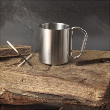 Logo trade corporate gifts picture of: Alps 200 ml insulated mug with carabiner