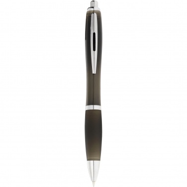 Logo trade advertising products picture of: Nash ballpoint pen coloured barrel and black grip