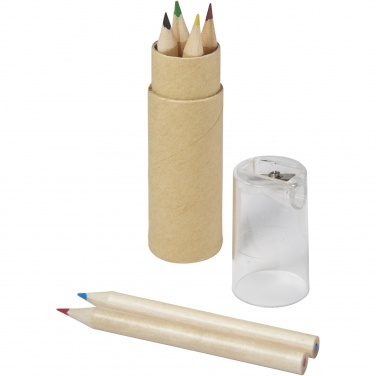 Logotrade promotional product image of: Kram 6-piece coloured pencil set