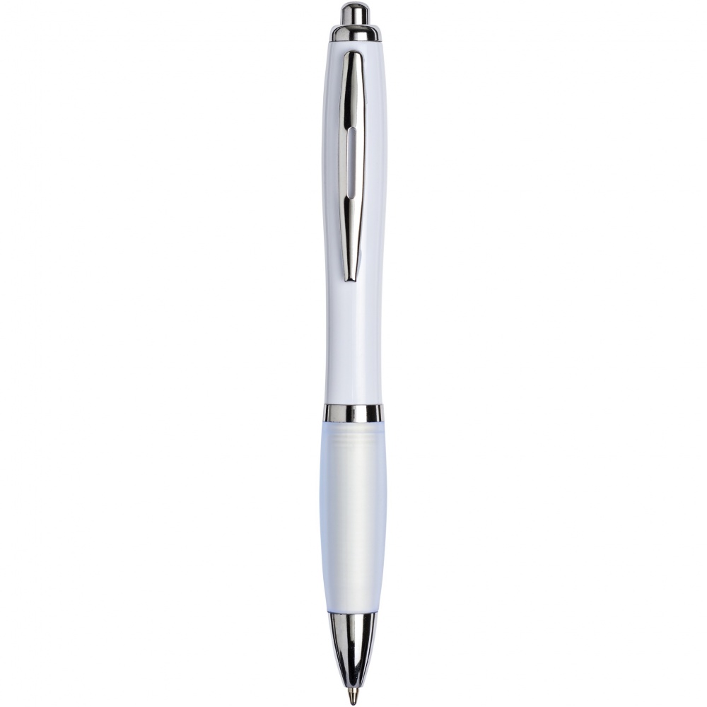 Logo trade business gift photo of: Nash ballpoint pen with coloured barrel and grip