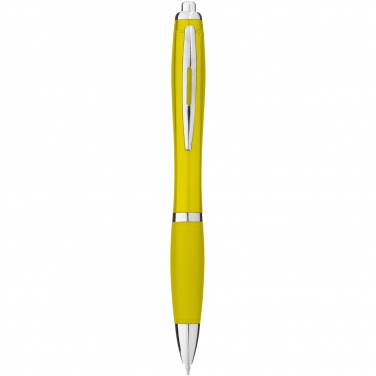 Logotrade promotional giveaway image of: Nash ballpoint pen with coloured barrel and grip