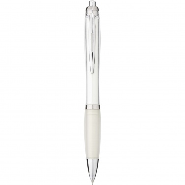 Logo trade corporate gift photo of: Nash ballpoint pen with coloured barrel and grip