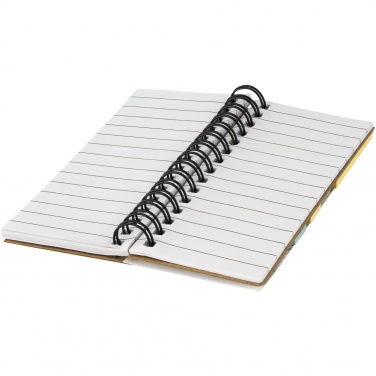 Logo trade promotional gift photo of: Spinner spiral notebook with coloured sticky notes