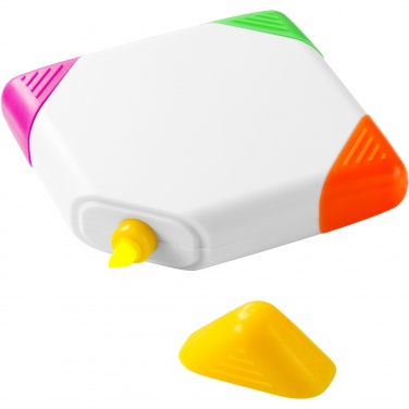 Logotrade promotional items photo of: Trafalgar square-shaped 4-colour highlighter