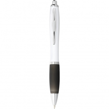 Logotrade promotional giveaways photo of: Nash ballpoint pen white barrel and coloured grip