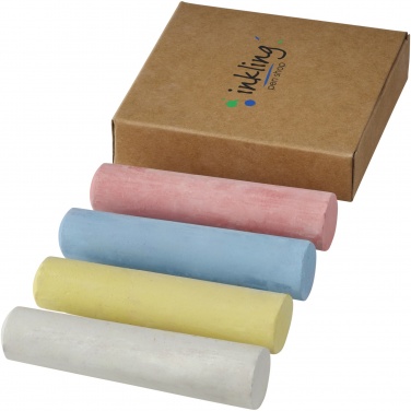 Logotrade promotional giveaway picture of: Screech 4-piece chalk set
