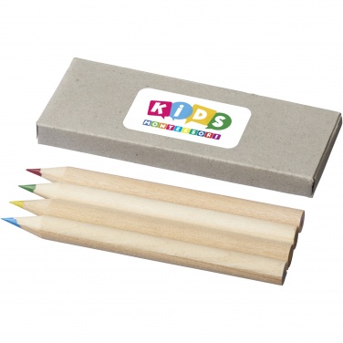 Logotrade promotional gift image of: Tullik 4-piece coloured pencil set