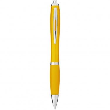 Logo trade advertising products picture of: Nash ballpoint pen coloured barrel and grip
