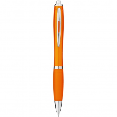Logo trade corporate gift photo of: Nash ballpoint pen coloured barrel and grip