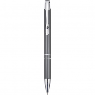Logo trade promotional products picture of: Moneta aluminium click ballpoint pen (blue ink)