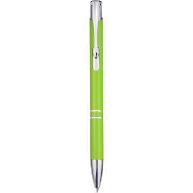 Logotrade promotional gift image of: Moneta aluminium click ballpoint pen (blue ink)