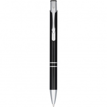 Logo trade promotional merchandise photo of: Moneta anodized aluminium click ballpoint pen