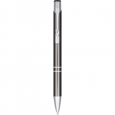 Logo trade promotional giveaway photo of: Moneta anodized aluminium click ballpoint pen