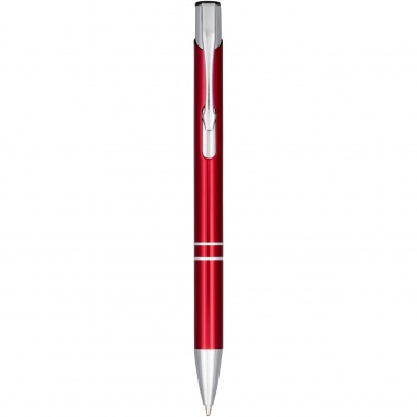 Logo trade promotional products image of: Moneta anodized aluminium click ballpoint pen
