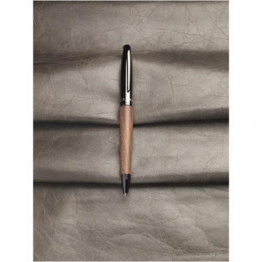 Logo trade promotional gifts picture of: Loure wood barrel ballpoint pen