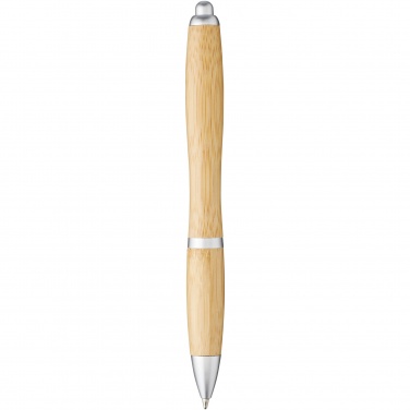Logo trade promotional giveaways image of: Nash bamboo ballpoint pen