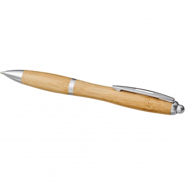 Logo trade advertising products picture of: Nash bamboo ballpoint pen