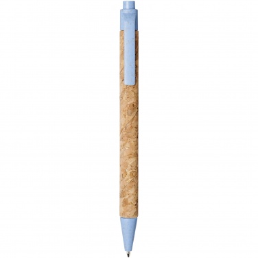 Logo trade promotional gifts picture of: Midar cork and wheat straw ballpoint pen