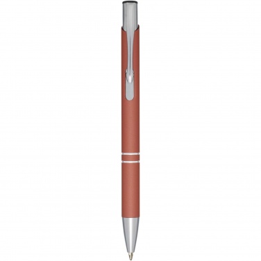 Logo trade promotional products image of: Moneta soft touch ballpoint pen
