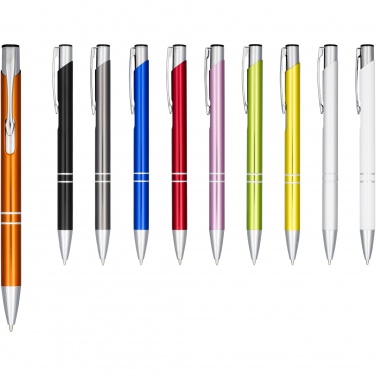 Logotrade promotional giveaway image of: Moneta anodized aluminium click ballpoint pen
