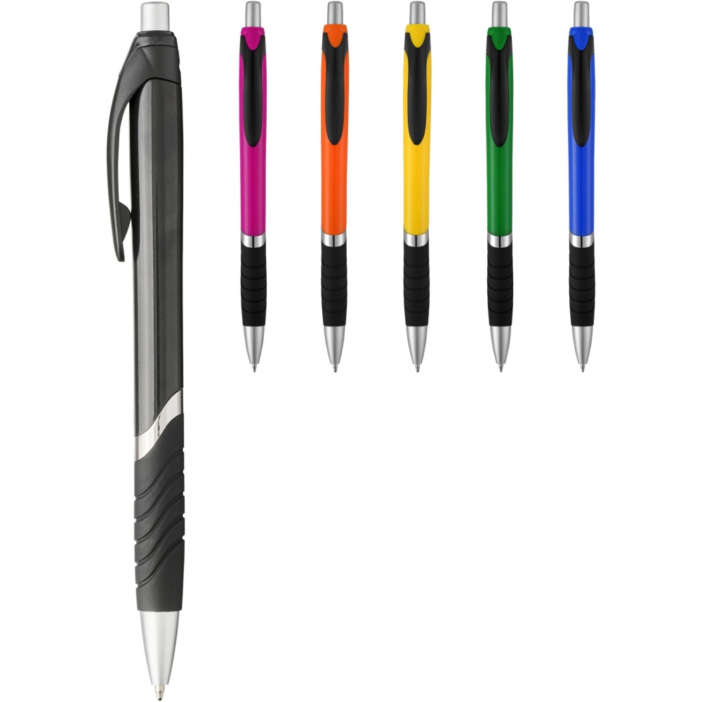 Logotrade promotional gifts photo of: Turbo ballpoint pen with rubber grip