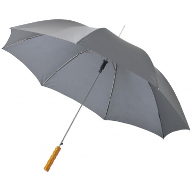 Logo trade promotional gift photo of: Lisa 23" auto open umbrella with wooden handle