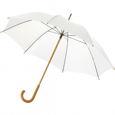 Logo trade corporate gift photo of: Jova 23" umbrella with wooden shaft and handle