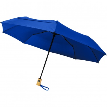 Logo trade corporate gifts picture of: Bo 21" foldable auto open/close recycled PET umbrella