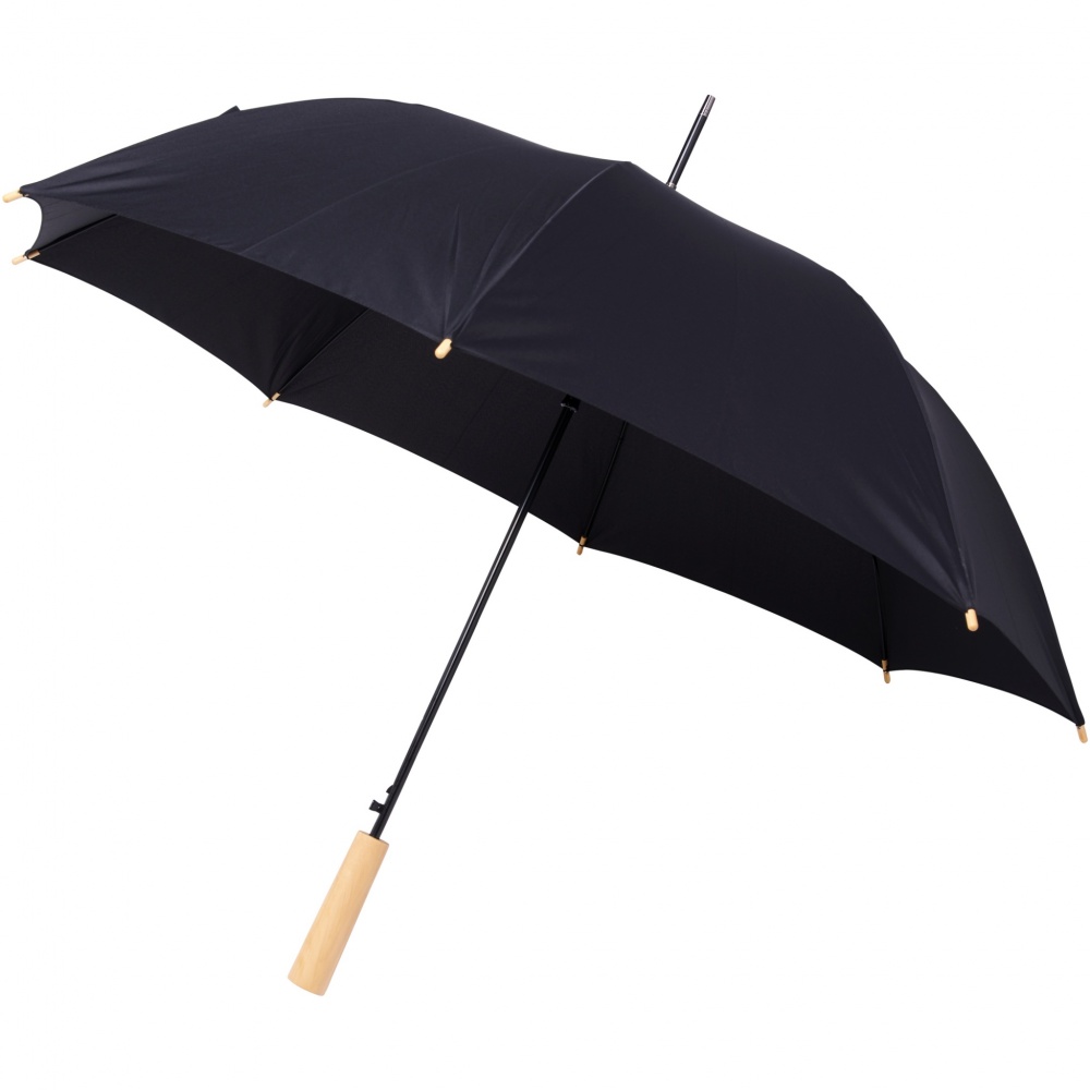 Logo trade promotional giveaways picture of: Alina 23" auto open recycled PET umbrella