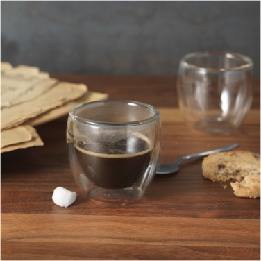 Logo trade promotional products picture of: Boda 2-piece glass espresso cup set