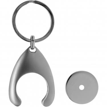 Logo trade promotional gifts picture of: Trolley coin holder keychain