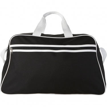 Logo trade corporate gifts image of: San Jose 2-stripe sports duffel bag 30L
