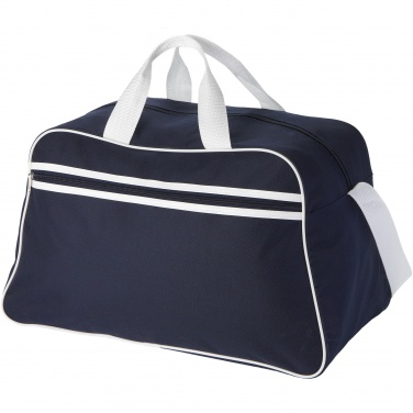 Logo trade promotional gifts picture of: San Jose 2-stripe sports duffel bag 30L