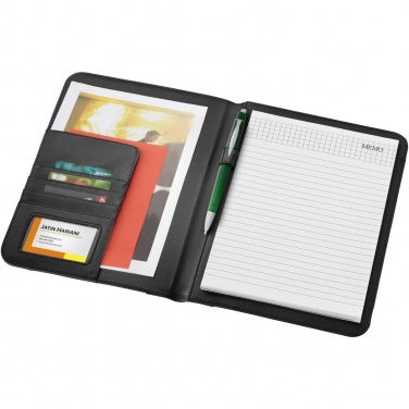 Logo trade business gifts image of: Ebony A4 portfolio