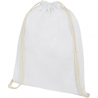 Logotrade promotional products photo of: Oregon 100 g/m² cotton drawstring bag 5L