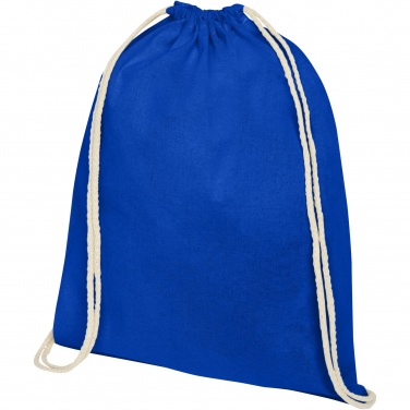 Logotrade advertising products photo of: Oregon 100 g/m² cotton drawstring bag 5L