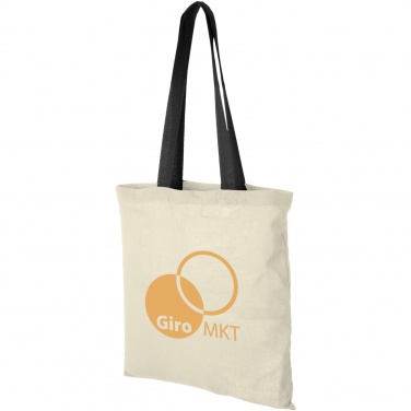 Logo trade corporate gifts picture of: Nevada 100 g/m² cotton tote bag coloured handles 7L