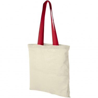 Logotrade promotional merchandise image of: Nevada 100 g/m² cotton tote bag coloured handles 7L