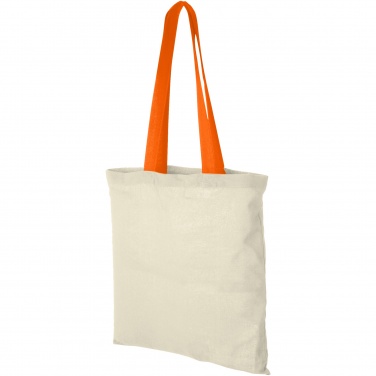Logotrade promotional giveaway picture of: Nevada 100 g/m² cotton tote bag coloured handles 7L