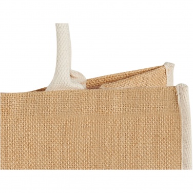 Logotrade corporate gift image of: Harry coloured edge jute tote bag 25L