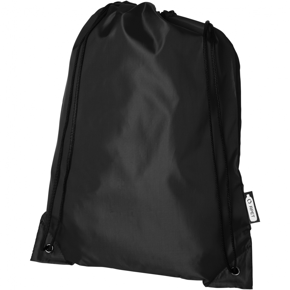 Logo trade corporate gift photo of: Oriole RPET drawstring bag 5L