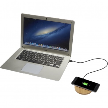 Logotrade promotional gift picture of: Essence 5W bamboo wireless charging pad