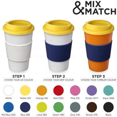 Logo trade advertising products image of: Americano® 350 ml insulated tumbler with grip