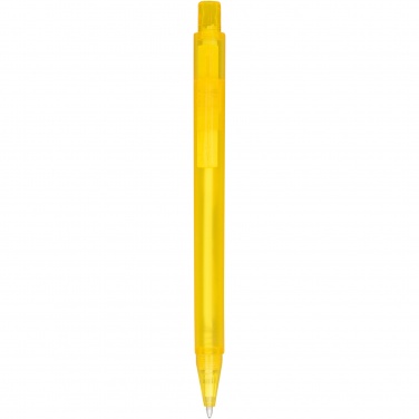 Logo trade corporate gift photo of: Calypso frosted ballpoint pen