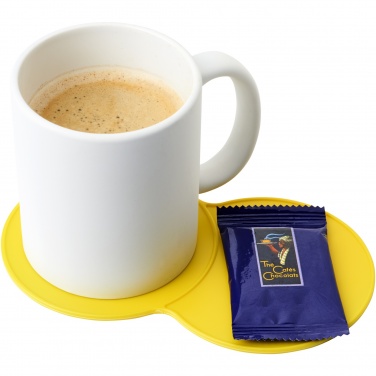 Logo trade business gift photo of: Sidekick plastic coaster